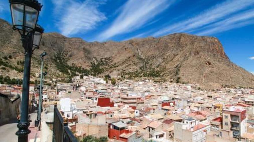 Vista panorámica de una parte del casco urbano.