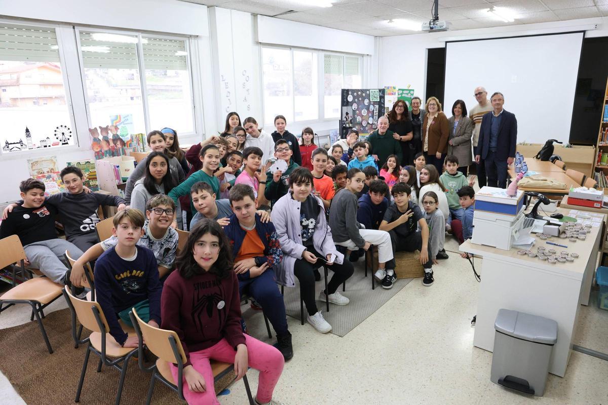 Participantes del homenaje, ayer