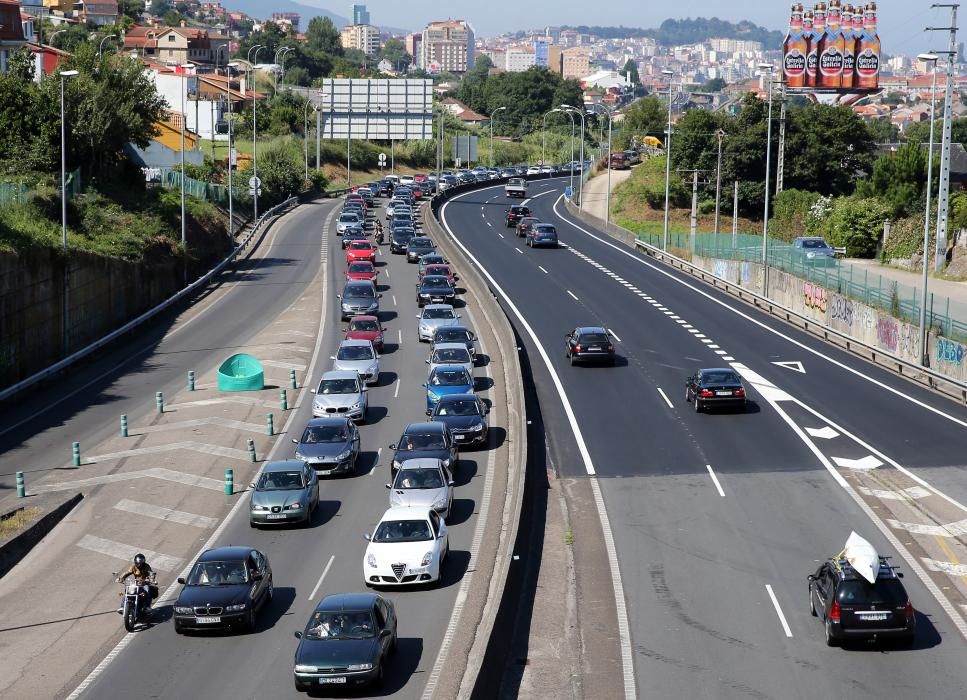 Colapso en las salidas de Vigo