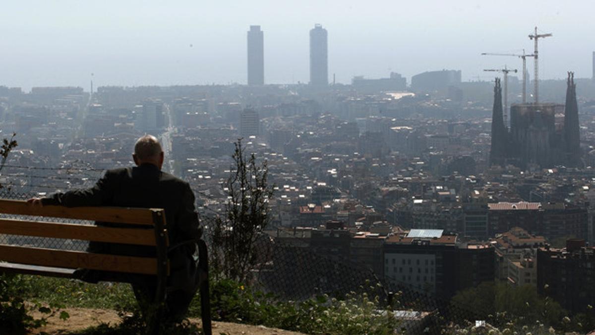 Vista panorámica de Barcelona.