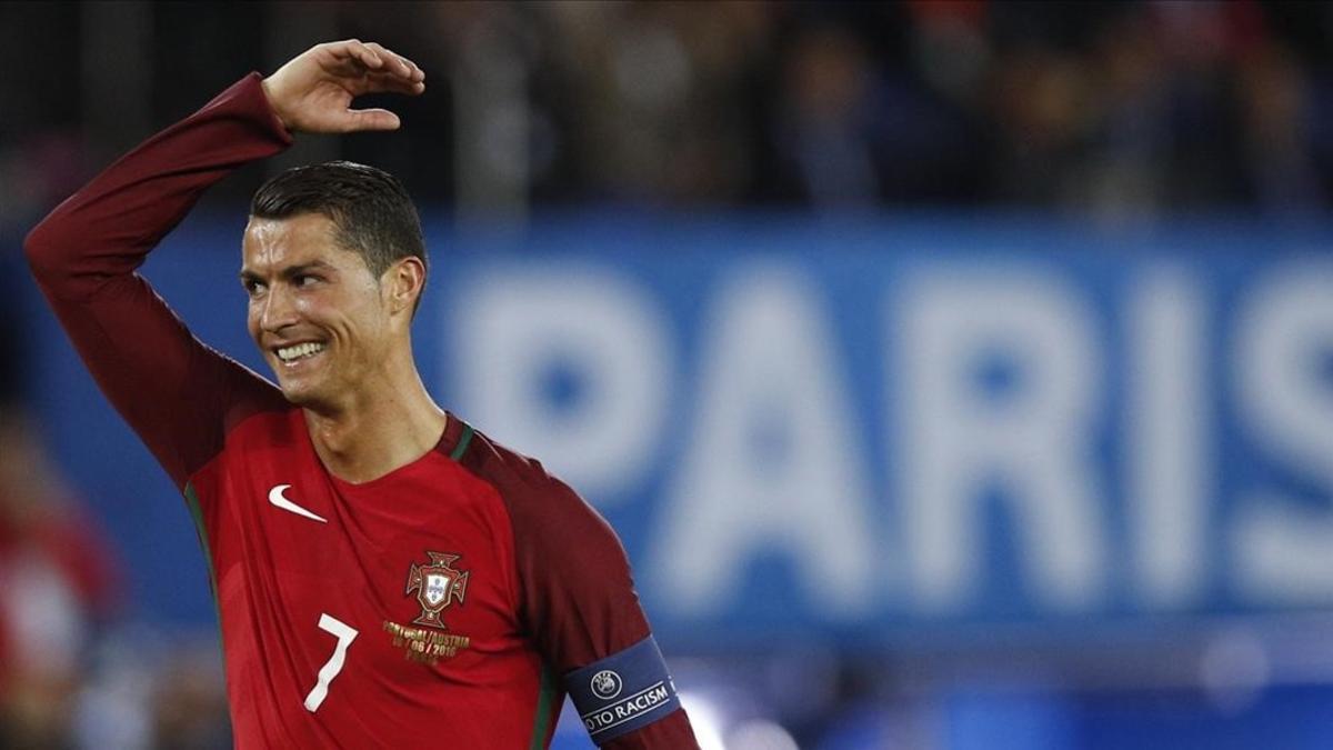 Cristiano Ronaldo, durante un partido de la Eurocopa