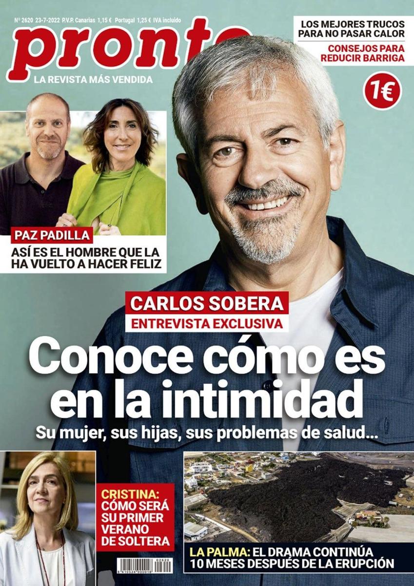Portada de la revista Pronto del 18 de julio de 2022