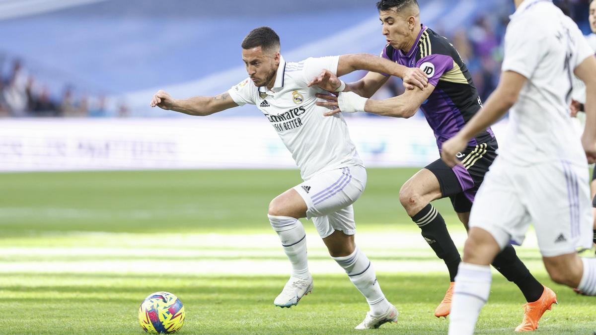 Eden Hazard, en un momento del Real Madrid-Valladolid.