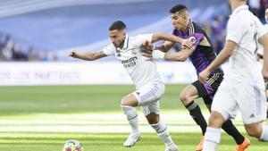 Eden Hazard, en un momento del Real Madrid-Valladolid.