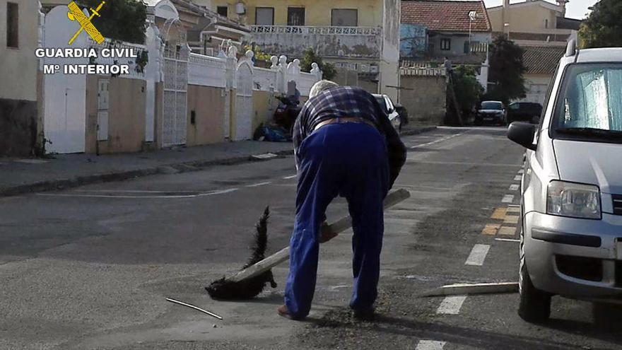 Imagen del momento de la agresión captada por vecinos