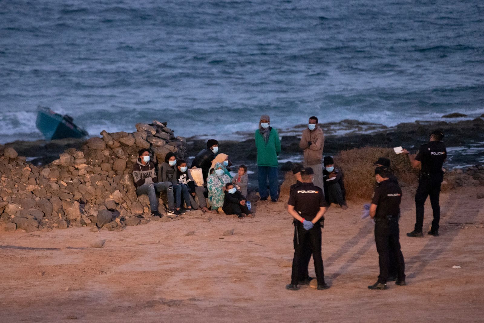 Una patera arriba a las costas de Fuerteventura