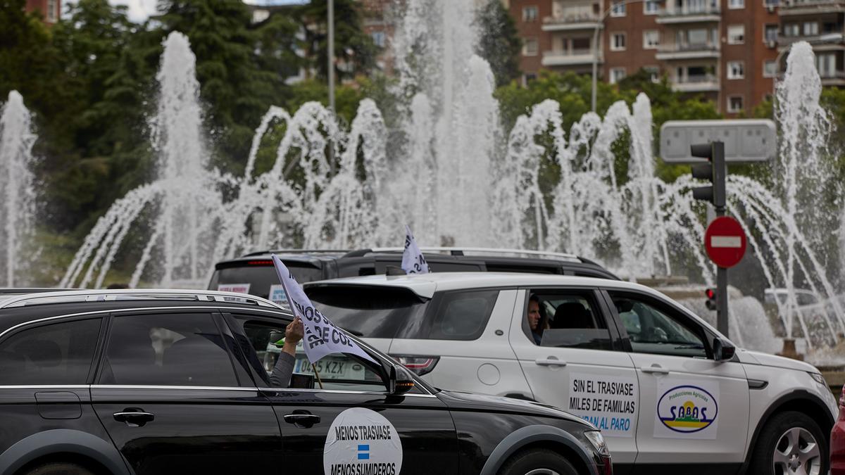 Manifestación de regantes en Madrid