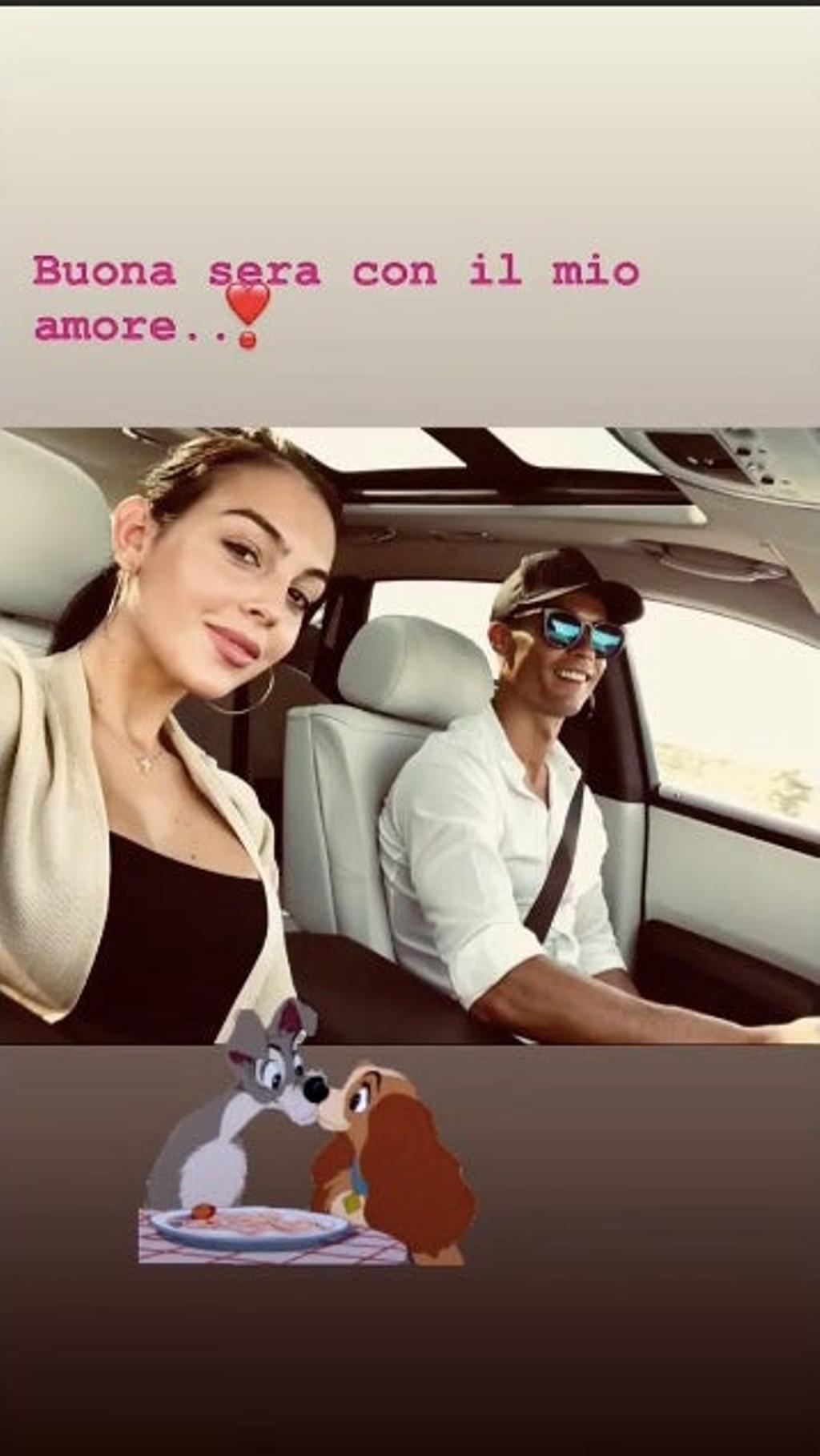 Georgina Rodríguez le dedica a Cristiano sus primeras palabras en italiano