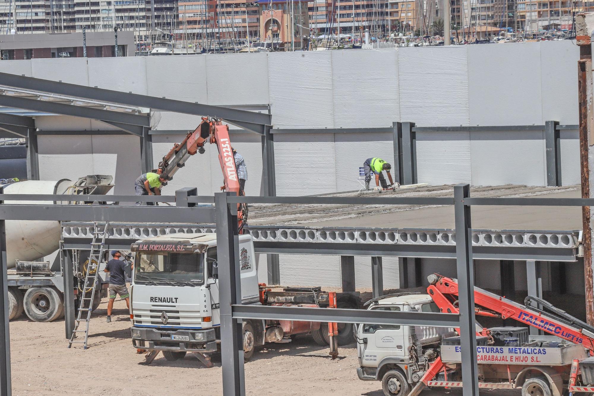 Así van las obras de la nueva lonja pesquera de Torrevieja