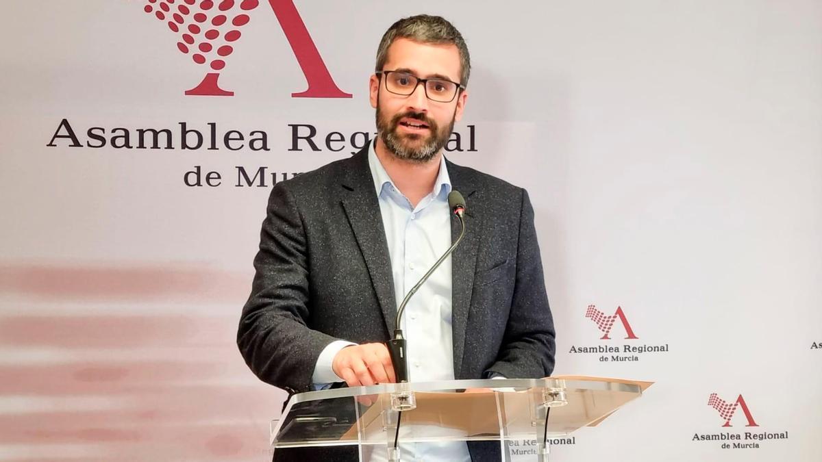 El portavoz socialista en la Asamblea Regional, Francisco Lucas.