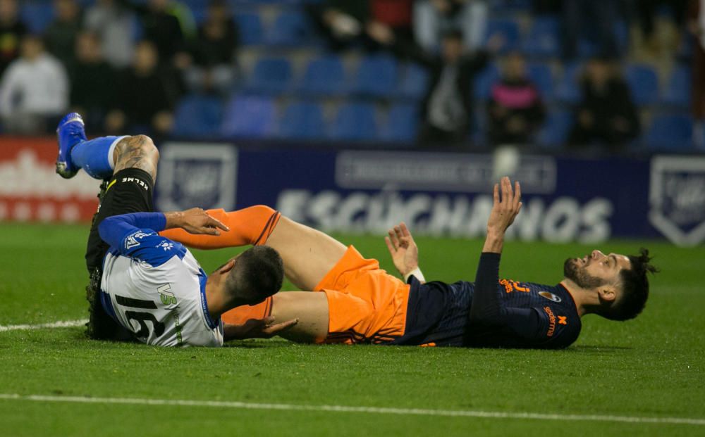 El Hércules remonta al Mestalla con goles de Pablo Íñiguez y Carlos Martínez