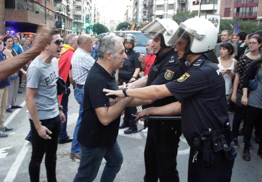 Una protesta ultra a València