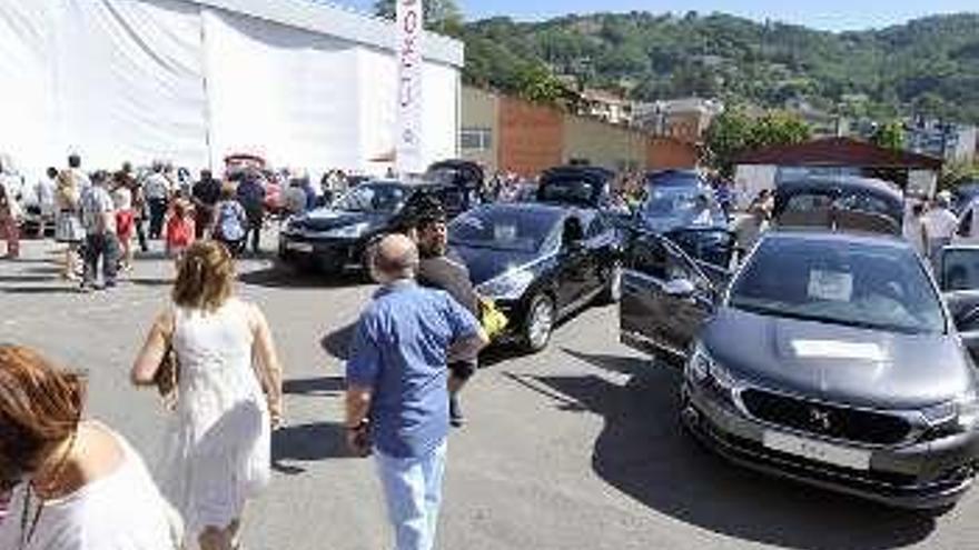 Exposición de vehículos Citroën.