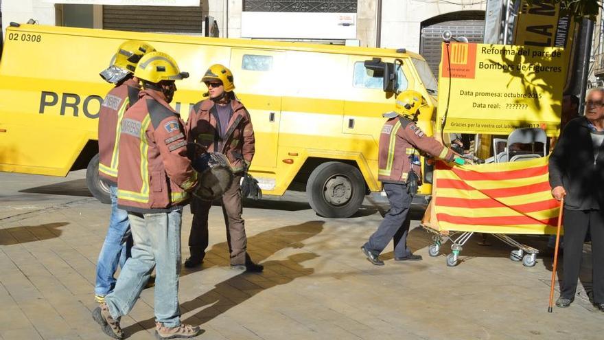 Una mobilització dels bombers figuerencs.