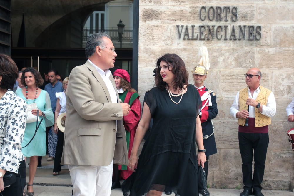 Recepción en la Generalitat tras la toma de posesión de Ximo Puig