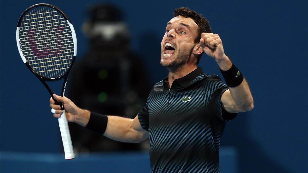 jcarmengol46426429 roberto bautista agut of spain reacts after defeating novak 190104193413