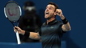jcarmengol46426429 roberto bautista agut of spain reacts after defeating novak 190104193413