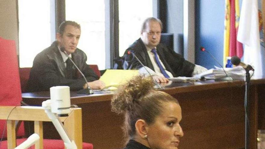 La acusada, ayer, en el juicio celebrado en Vigo. // Efe/Salvador Sas