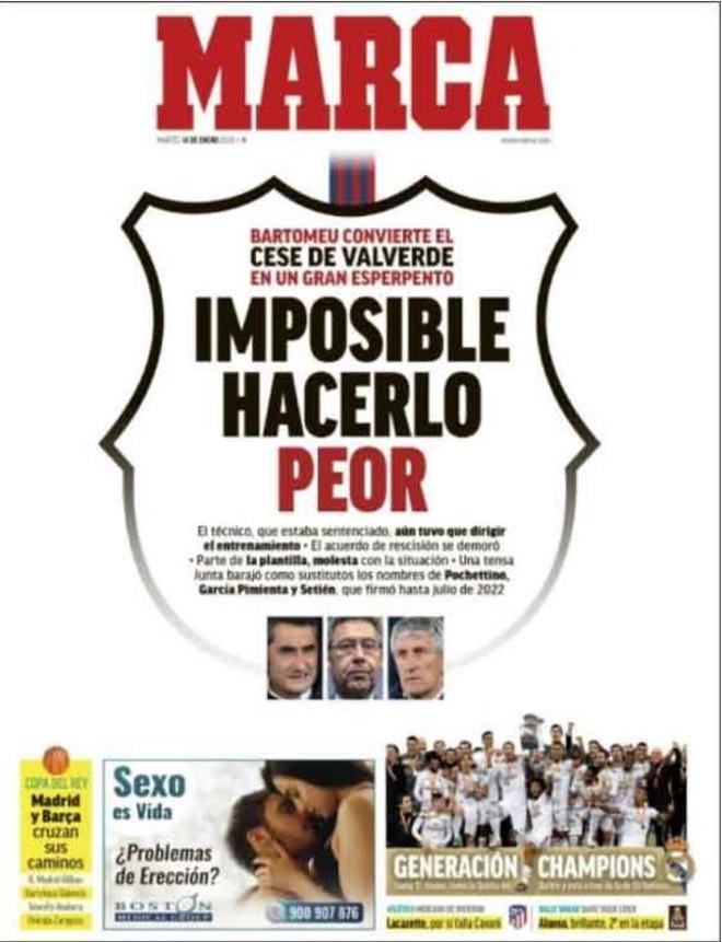 Las portadas del día en la prensa deportiva