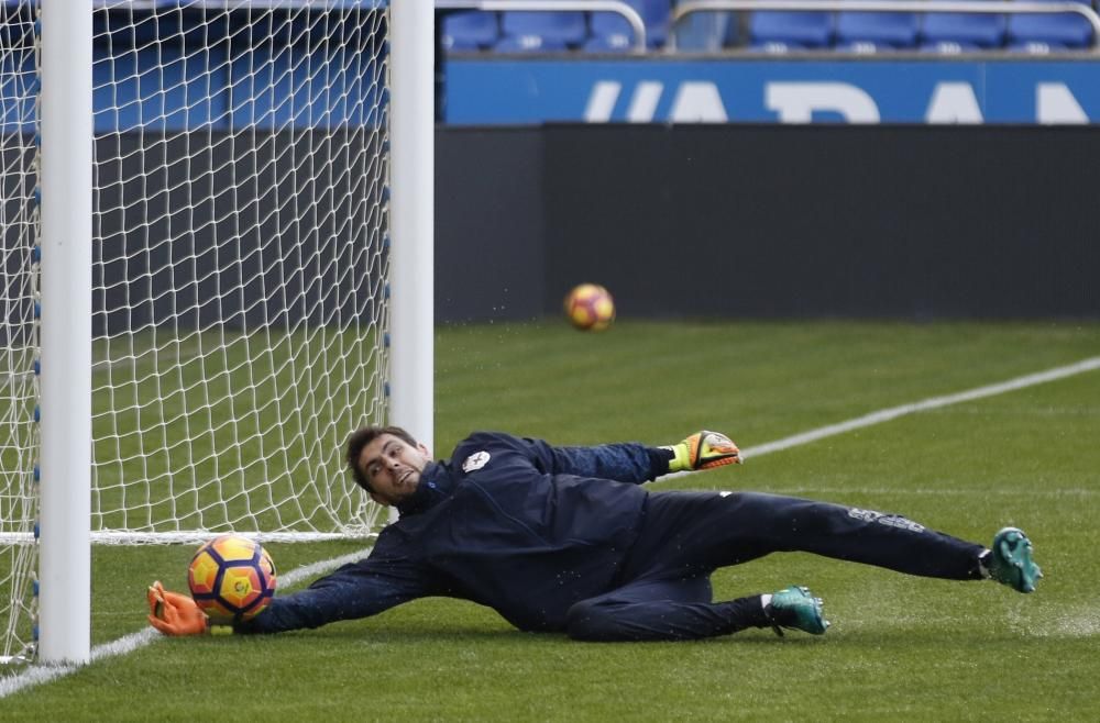 El Dépor prueba el césped de Riazor