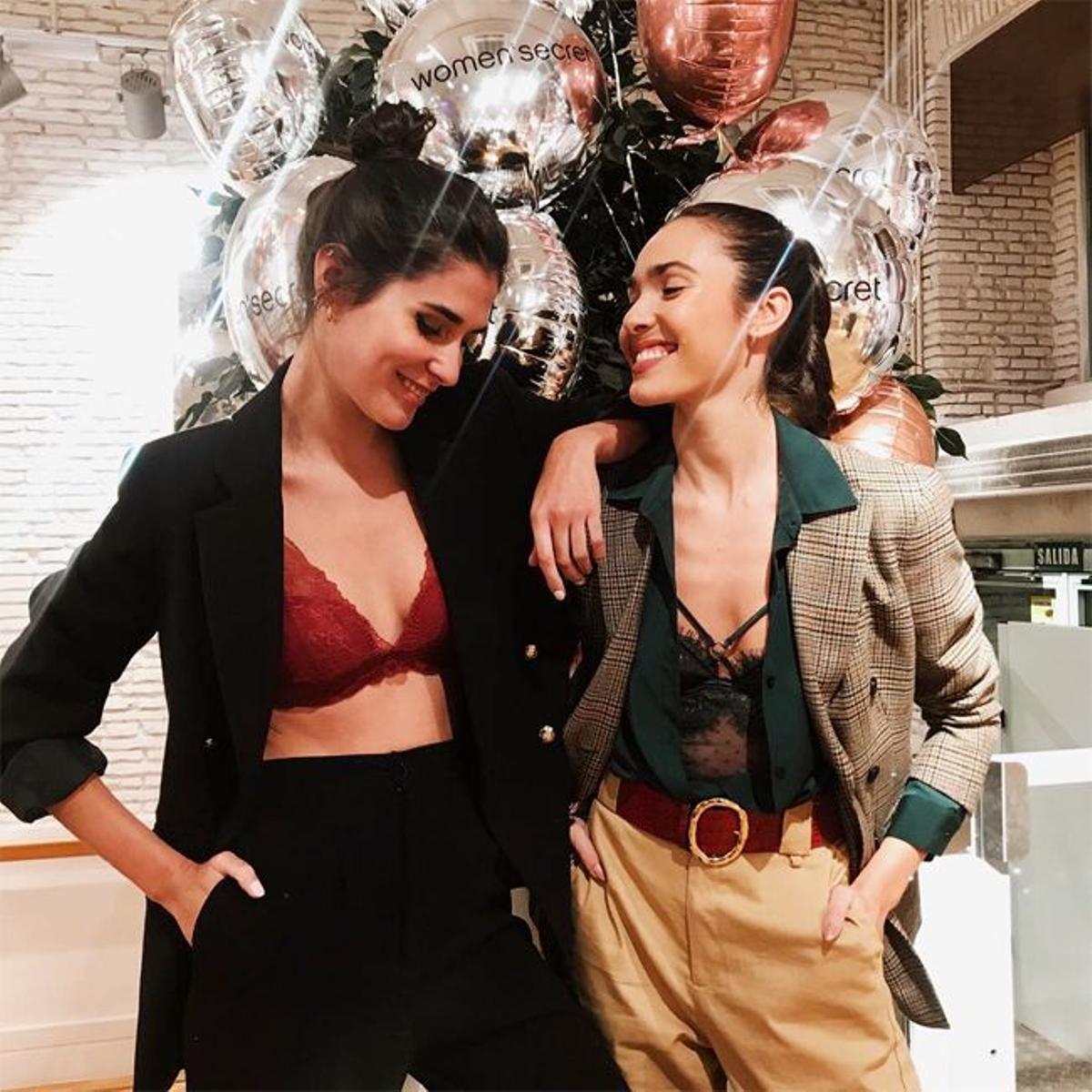 Las 'influencer' Mery Turiel y Ana Moya con looks de fiesta y lencería de Women'secret