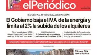 La portada de EL PERIÓDICO del 21 de marzo de 2026