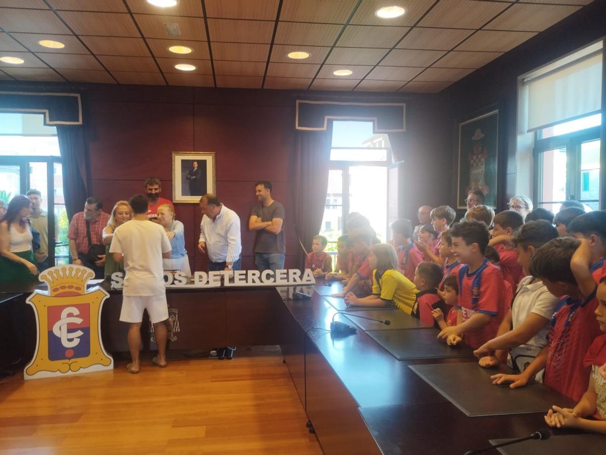 En imágenes, la celebración del ascenso a Tercera Federación del Condal de Noreña