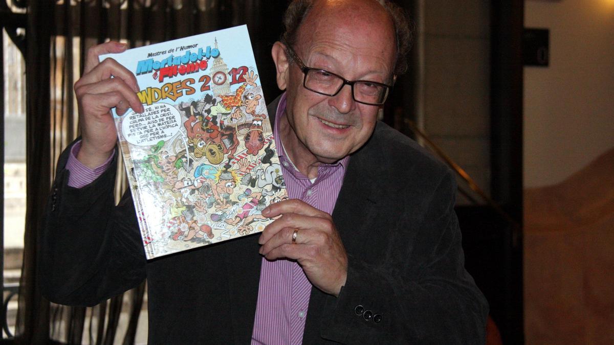 El dibuixant Francisco Ibáñez en una imatge d'arxiu de la presentació de la versió en català de 'Mestres de l'Humor. Londres 2012'