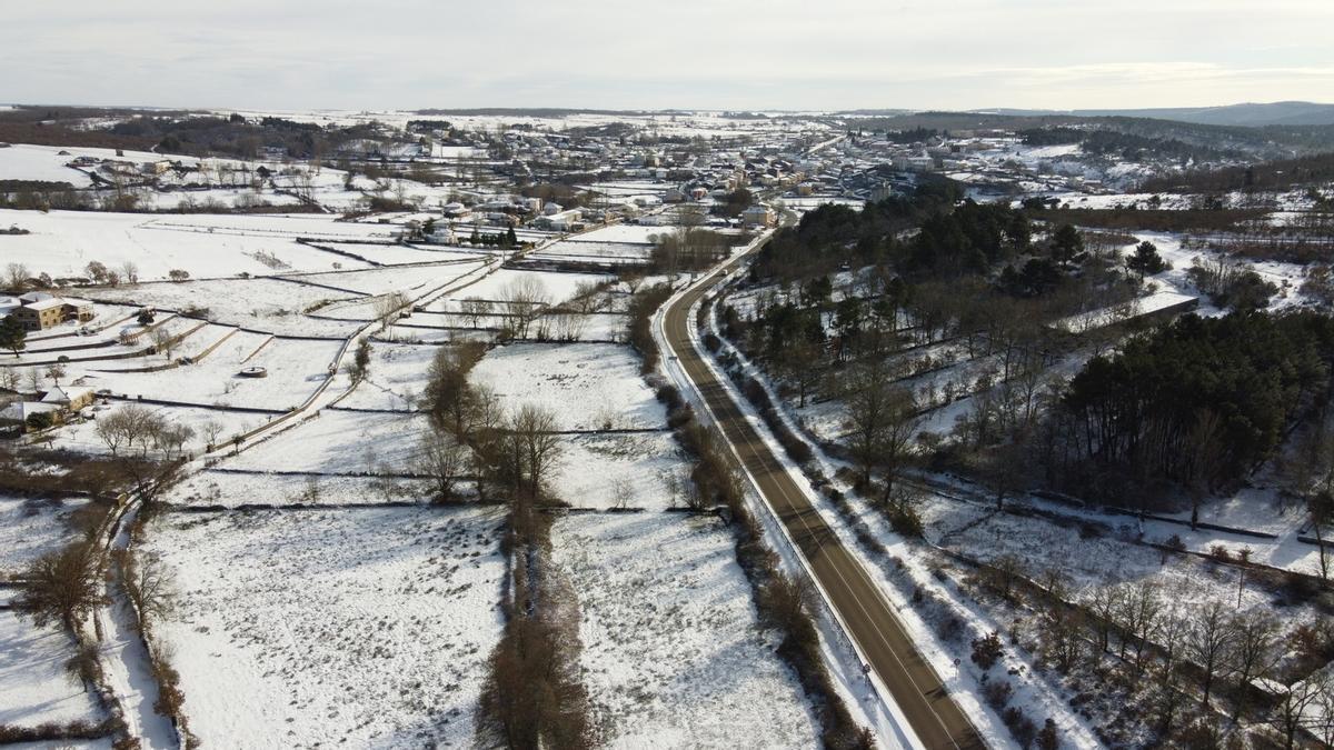 GALERÍA | La nieve del temporal Filomena llega a Aliste