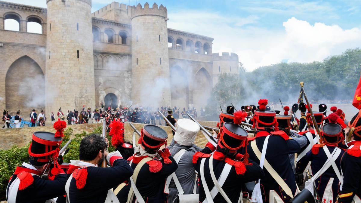 La última recreación histórica que se hizo de los Sitios de Zaragoza.