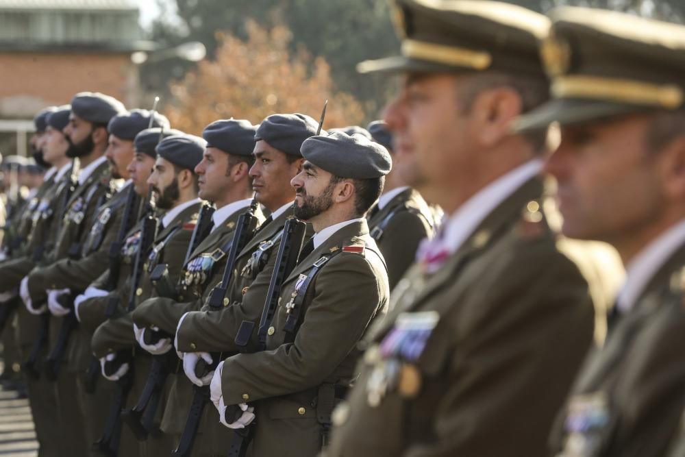 Parada militar del acto de celebración de la Inmaculada