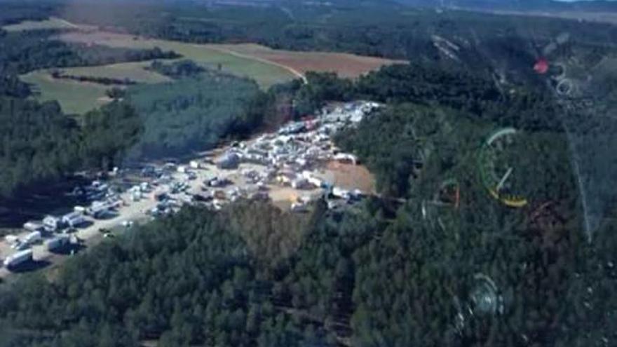 La «rave» ocupó cinco días una zona de monte de Benagéber.