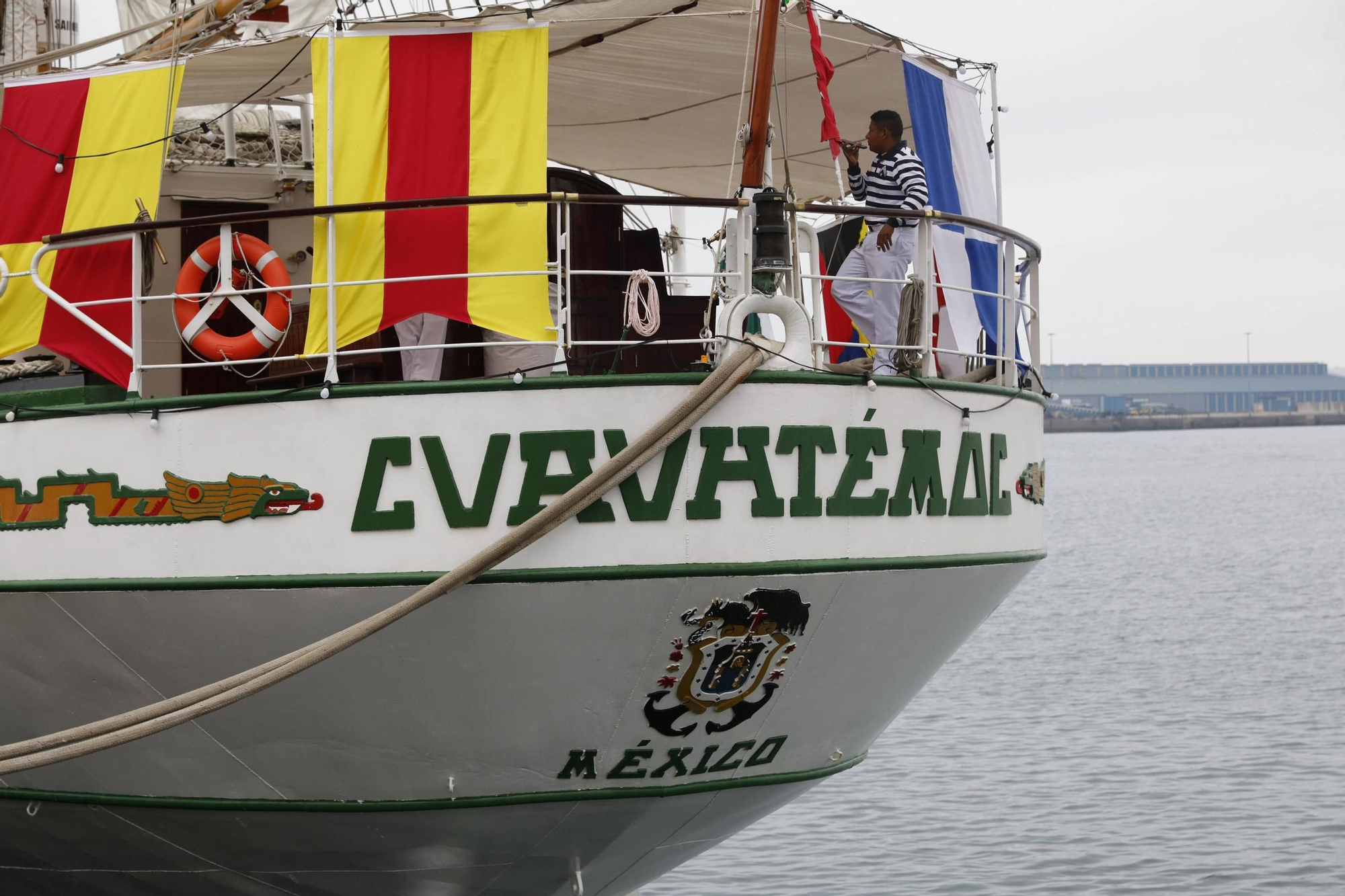 En imágenes: Así es el «Cuauhtémoc», el imponente barco de México que acaba de llegar a Gijón