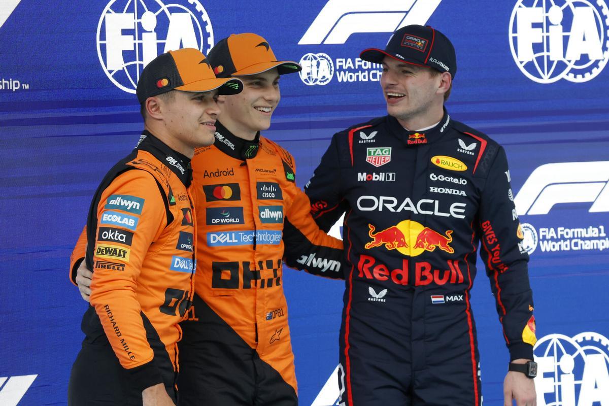 Oscar Piastri, Lando Norris y Max Verstappen, protagonistas del final de temporada en McLaren