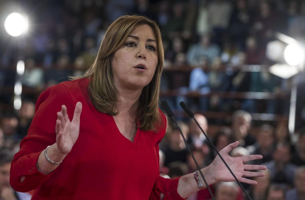 Susana Díaz con alcaldes socialistas en Madrid