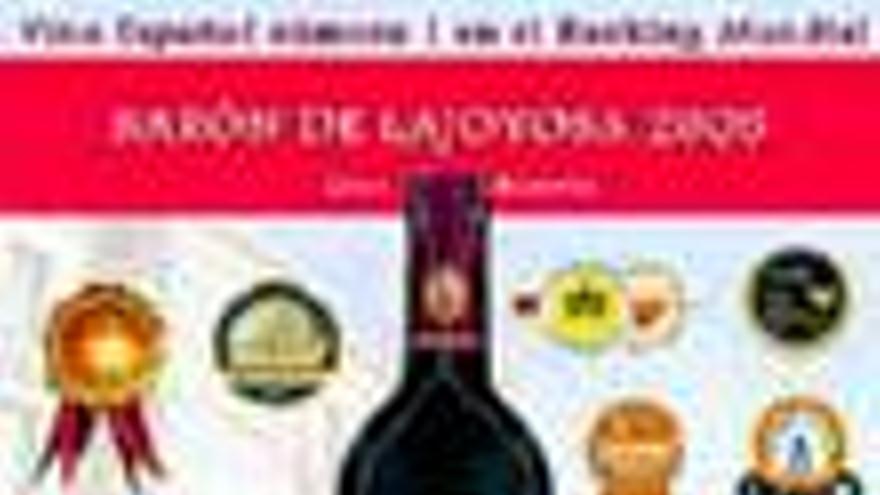 El &#039;Barón de Lajoyosa Gran Reserva 2005&#039;, el mejor vino español del mundo