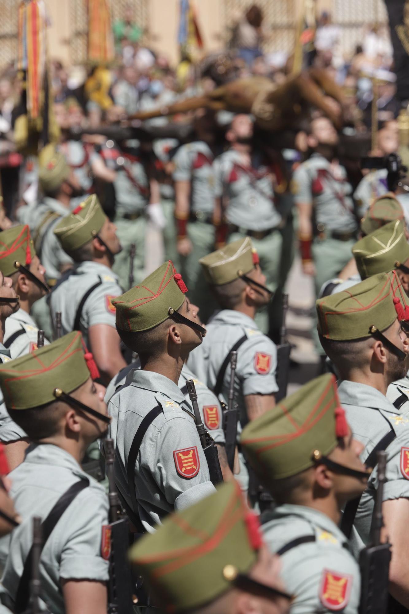 Las imágenes del traslado de la Legión del Cristo de la Buena Muerte de Mena