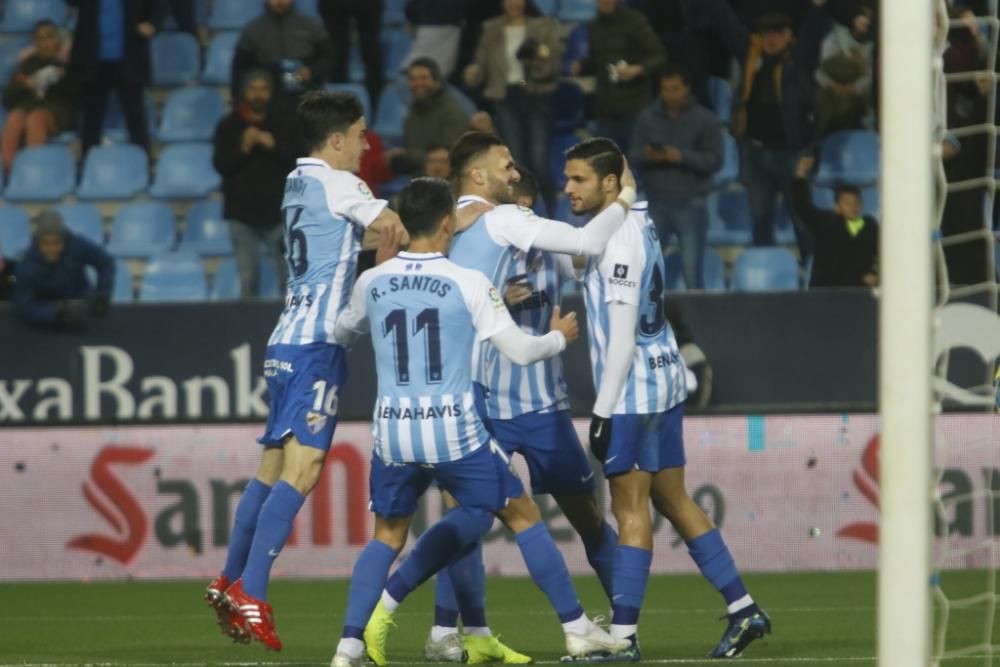 Partido del Málaga CF y la Ponferradina en La Rosaleda.