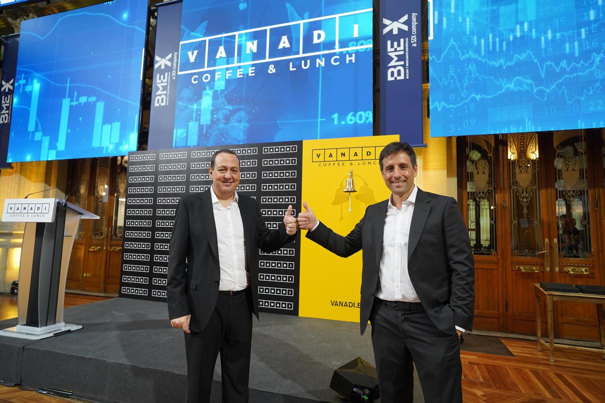 Vanadi Coffe cierra su primera sesión en Bolsa con un descenso del 8,54%