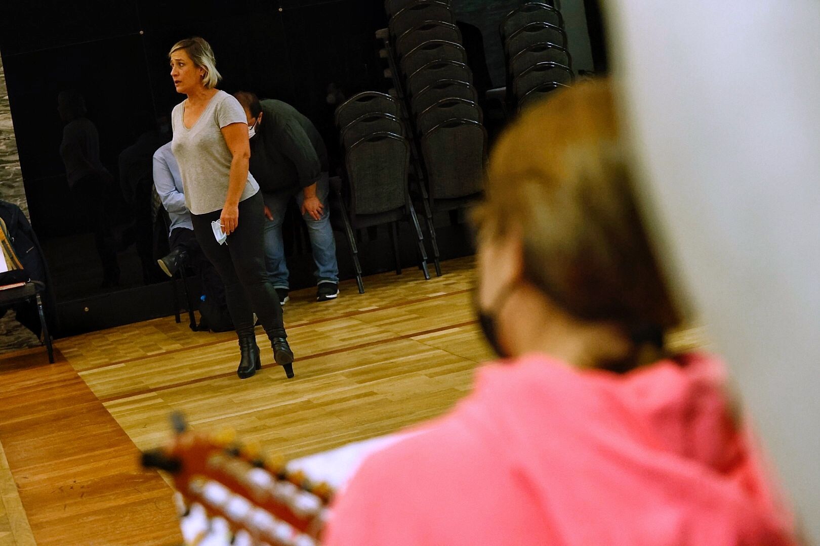 Ensayo de las rondallas del Carnaval para el espectáculo Santa Cruz del Corazón del Carnaval