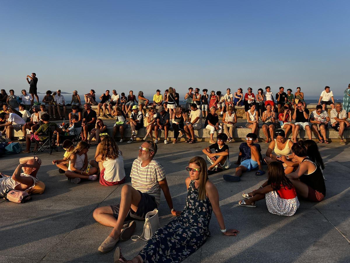 Les imatges de l'eclipsi a l'Escala