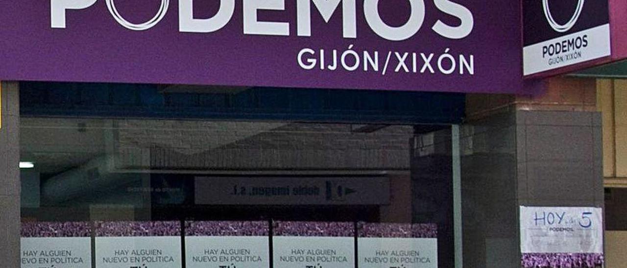 Sede de Podemos en Gijón.