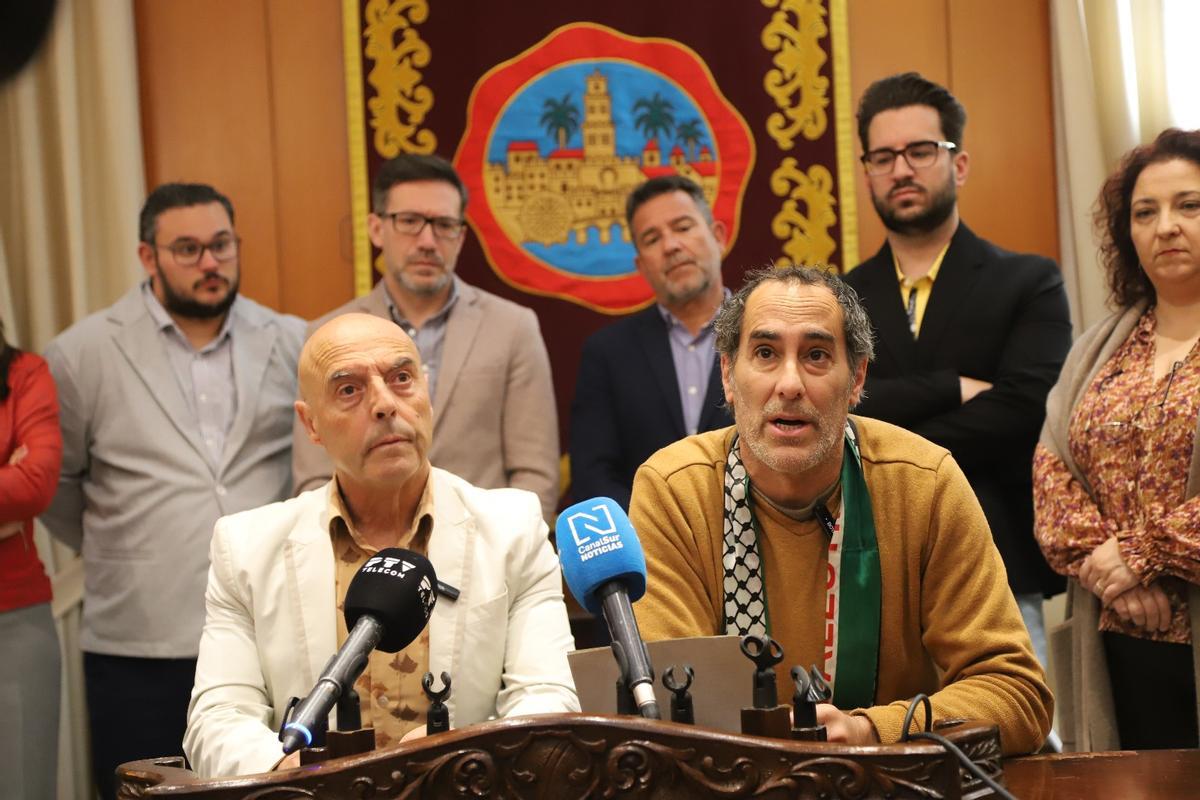 Los portavoces Antonio Hurtado y Juan Hidalgo.