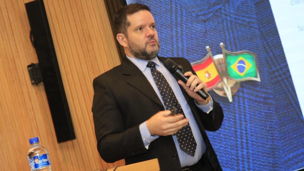 Felipe Pousada, en un evento sobre negocios entre Brasil y España.
