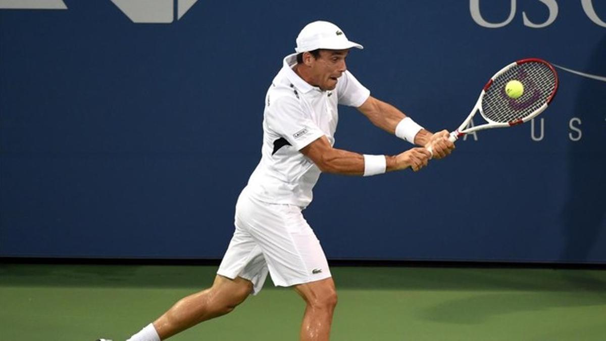 Roberto Bautista durante un partido del Abierto de EEUU.