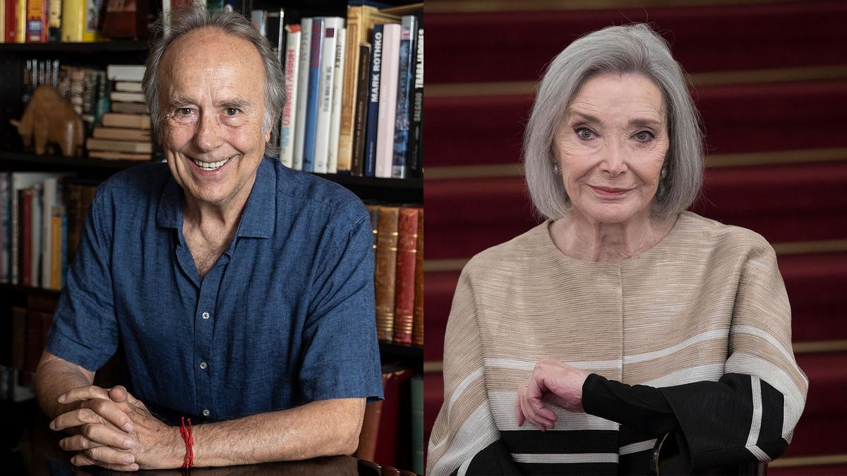 Joan Manuel Serrat y Núria Espert, retratados por EL PERIÓDICO.