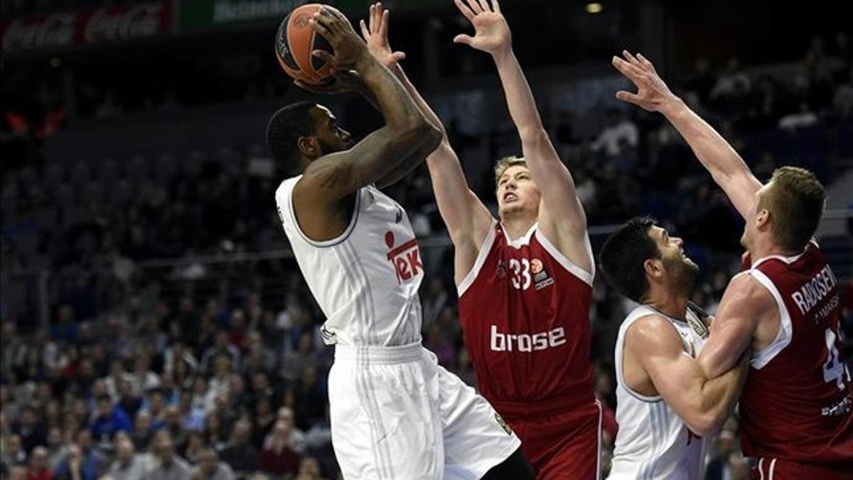 KC Rivers jugó sus primeros minutos de regreso al Madrid tras dejar el Bayern Múnich