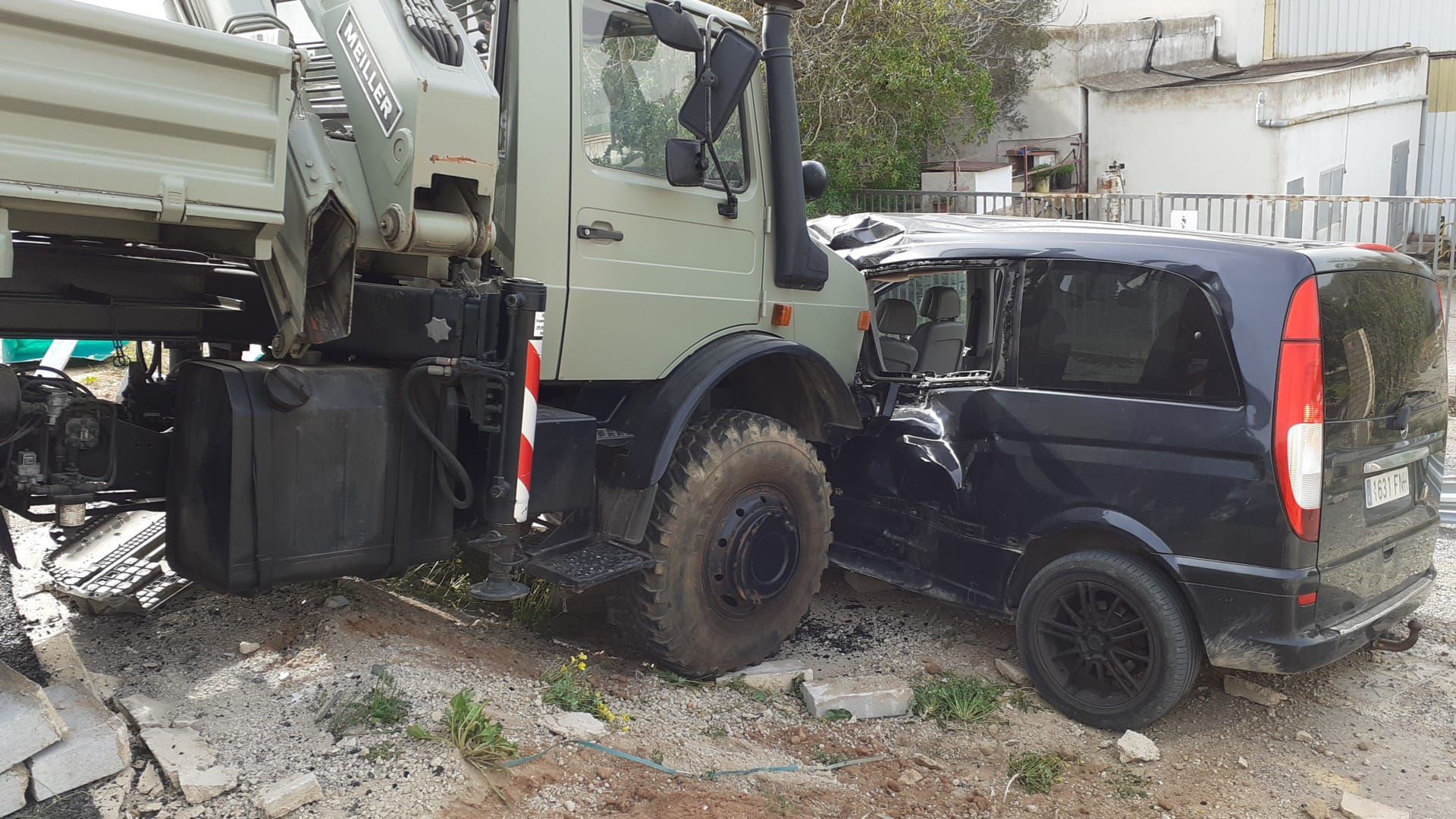 Accidente de tráfico múltiple en Ibiza