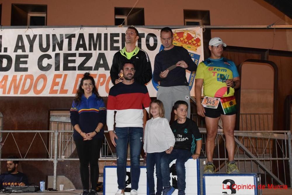 Podios IV Carrera Popular Puentes de Cieza