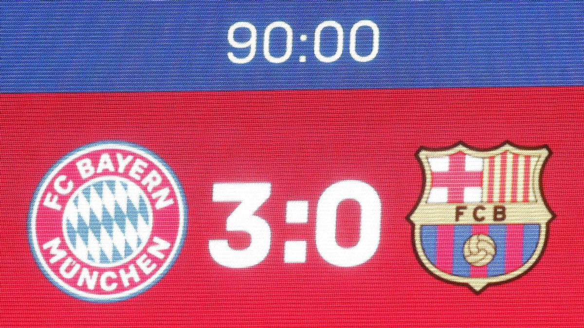 Marcador del Bayern - FC Barcelona